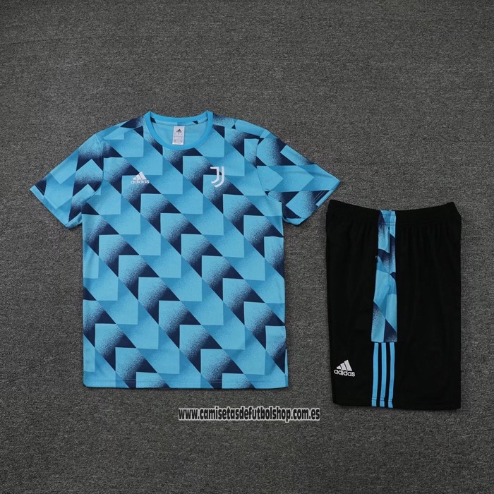 Chandal del Juventus 22-23 Manga Corta Azul - Pantalon Corto